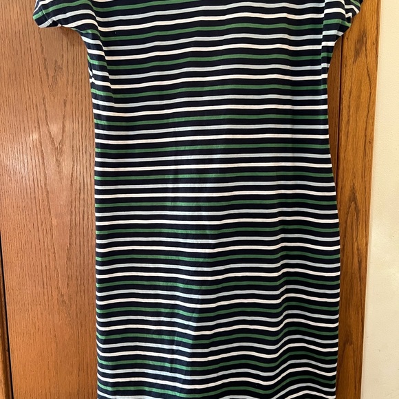 Barbour Little Hampton Dress Size 10 Navy/ Green - Picture 9 of 13